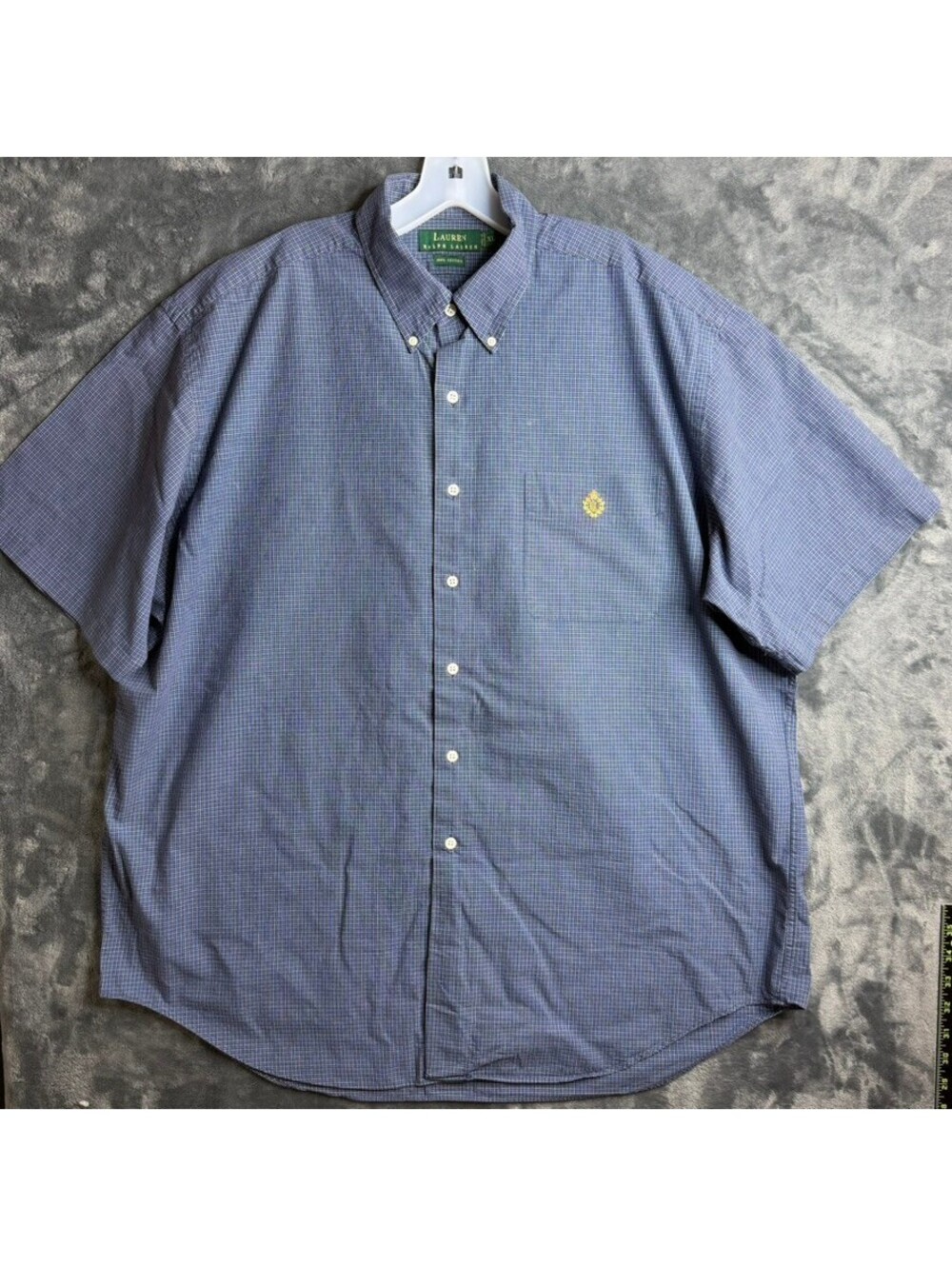 Vintage Lauren Ralph Lauren Men's Short Sleeve Button Up Shirt XL